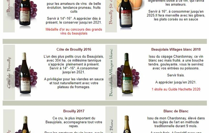 Vins du domaine du Barvy 48,00 €