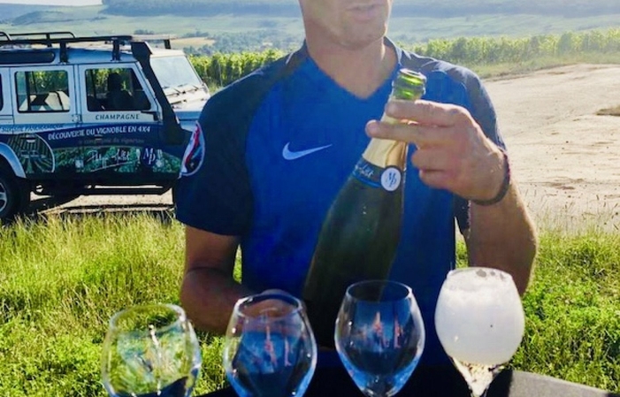 Visite du vignobles en 4x4 et dégustation de Champagne du domaine 30,00 €