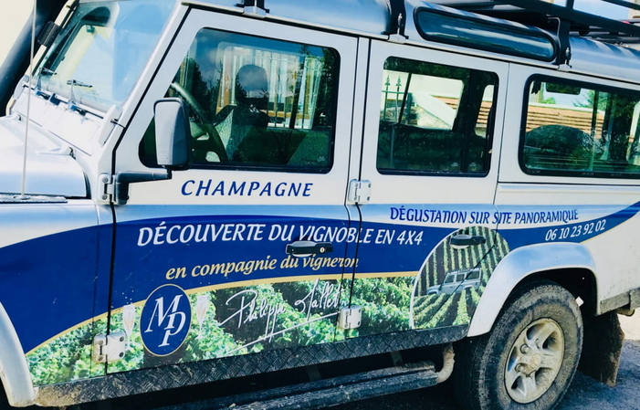 Visite du vignobles en 4x4 et dégustation de Champagne du domaine 30,00 €