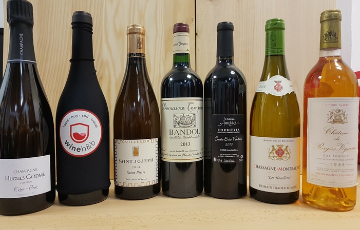 Dîner œnologique en 4 services et 7 vins 58,00 €