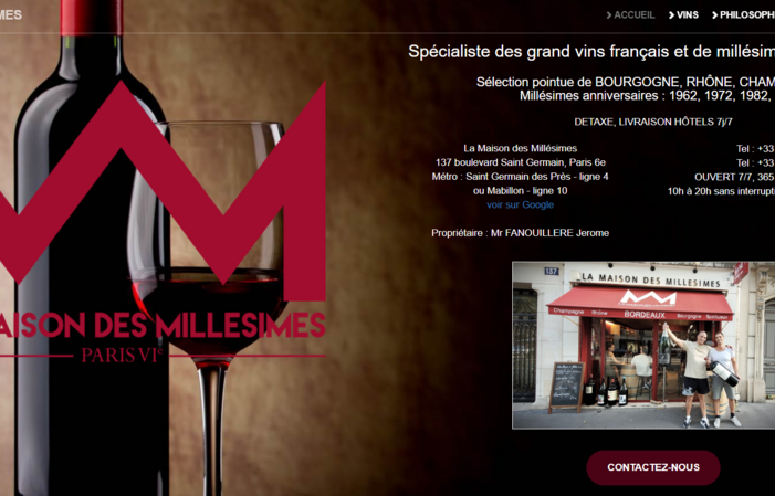 Selezione cantina Maison des Millésimes Paris 248,00 €