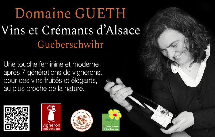 Chambre d’hôtes chez le vigneron alsacien : La Chambre aux Bouteilles au Domaine GUETH 99,00 €