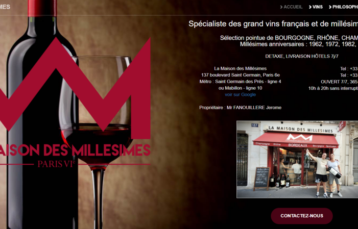 Selection cellar Maison des Millésimes Paris €38.90